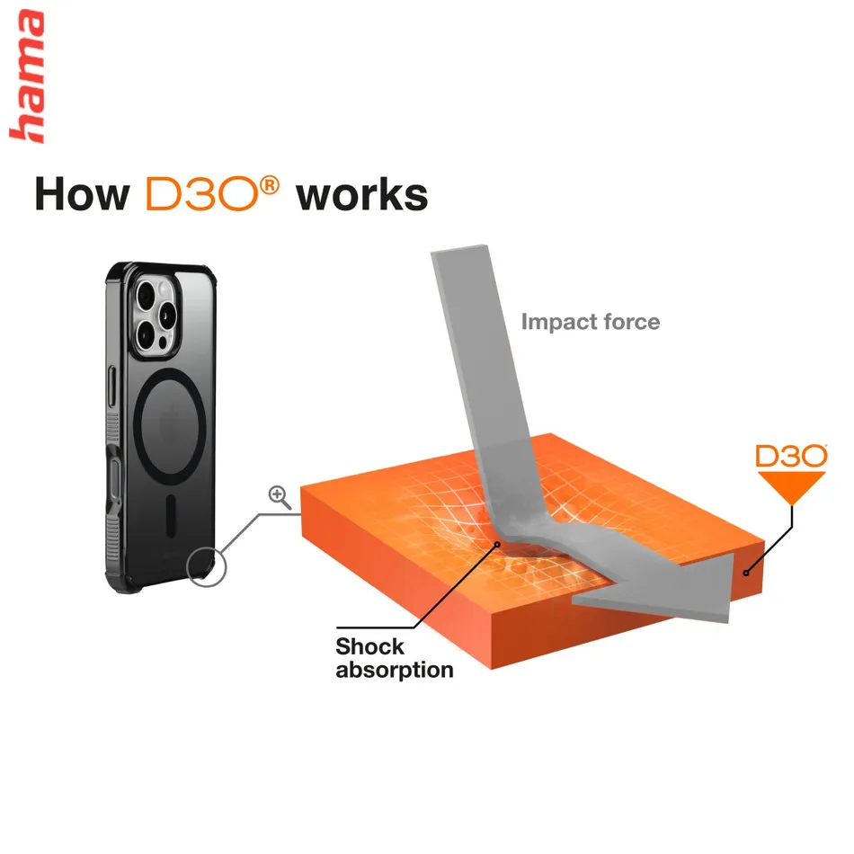 Hama Extreme Protect, kryt pre Apple iPhone 16 Pro Max, magnetický, D3O®, čierny