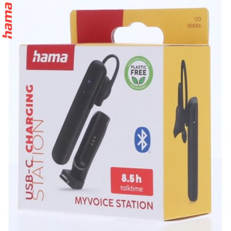 MyVoice Station, mono Bluetooth headset, pre 2 zariadenia, Siri, Google Ass., nabíjacia stanica