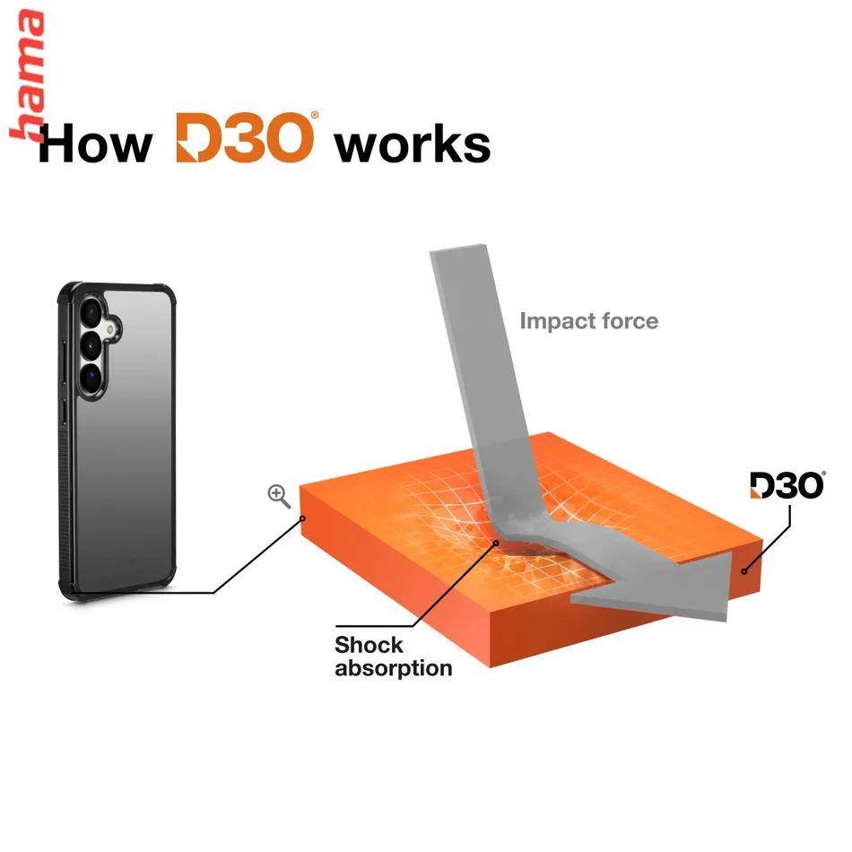 Hama Extreme Protect, kryt pre Samsung Galaxy A36 5G, D3O®, čierny