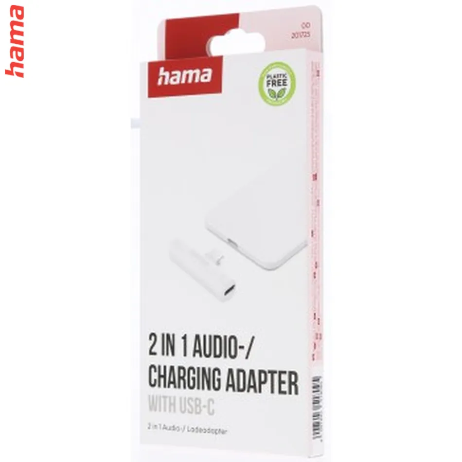 Hama audio adaptér USB-C na jack 3,5 mm, aktívny, USB-C napájanie