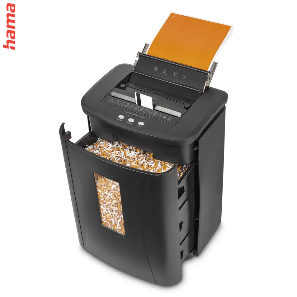 Hama Safe Auto M1200, skartovačka, micro rez, automat. podávač, 120 listov, bezp. úroveň P4 T4 E3