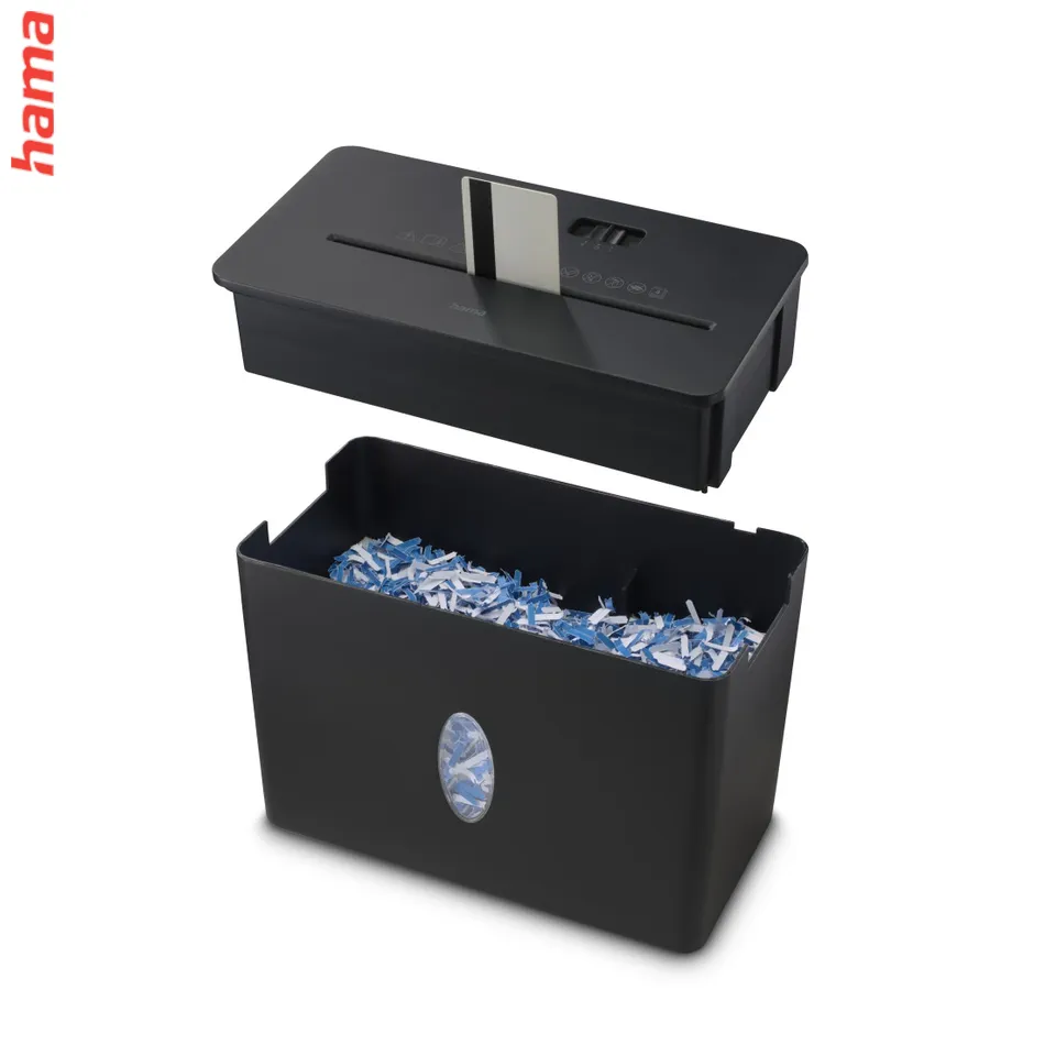 Hama Safe X40B, skartovačka, krížový rez, 4 lisy, bezpečnostná úroveň P4 T4 E3, čierna