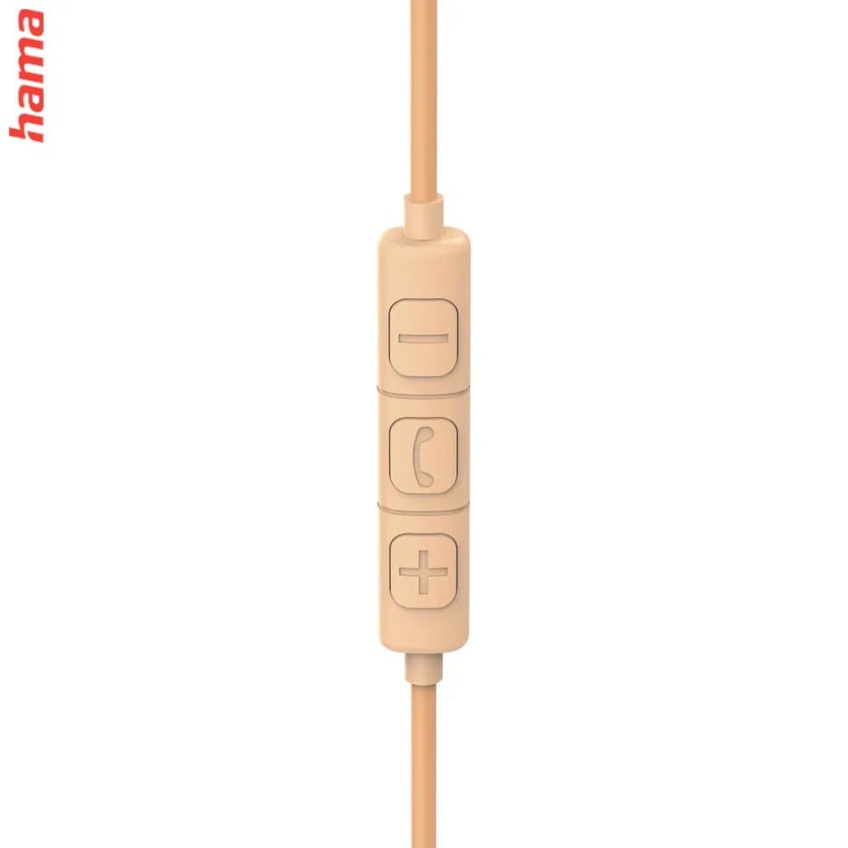 Hama USB-C slúchadlá s mikrofónom Fun C, uzavreté, oranžové