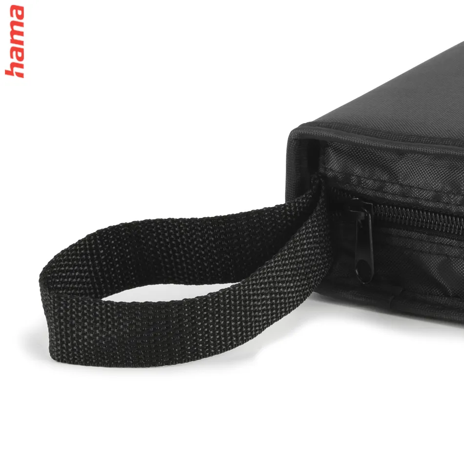 Hama Wallet 20, puzdro na 20 CD/DVD/Blu-ray diskov, polyester, čierne