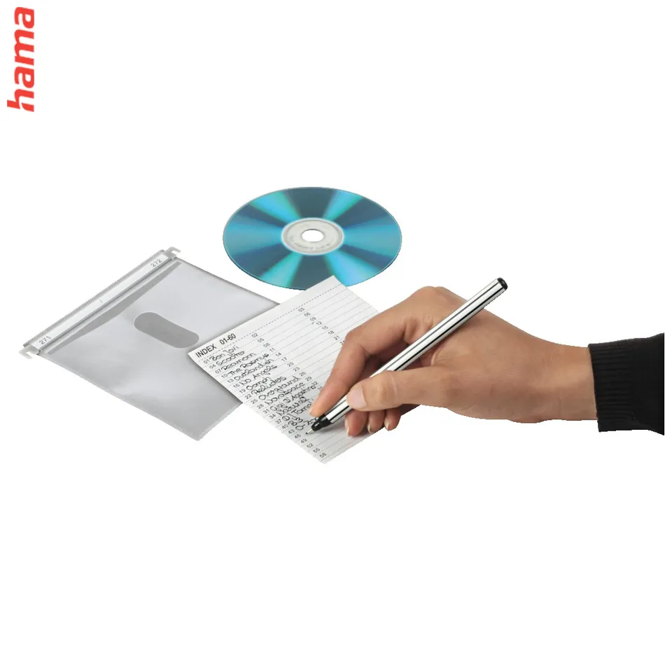 Hama ochranné obaly Double, pre 2 CD/DVD, biele, balenie 50 ks (cena za balenie)