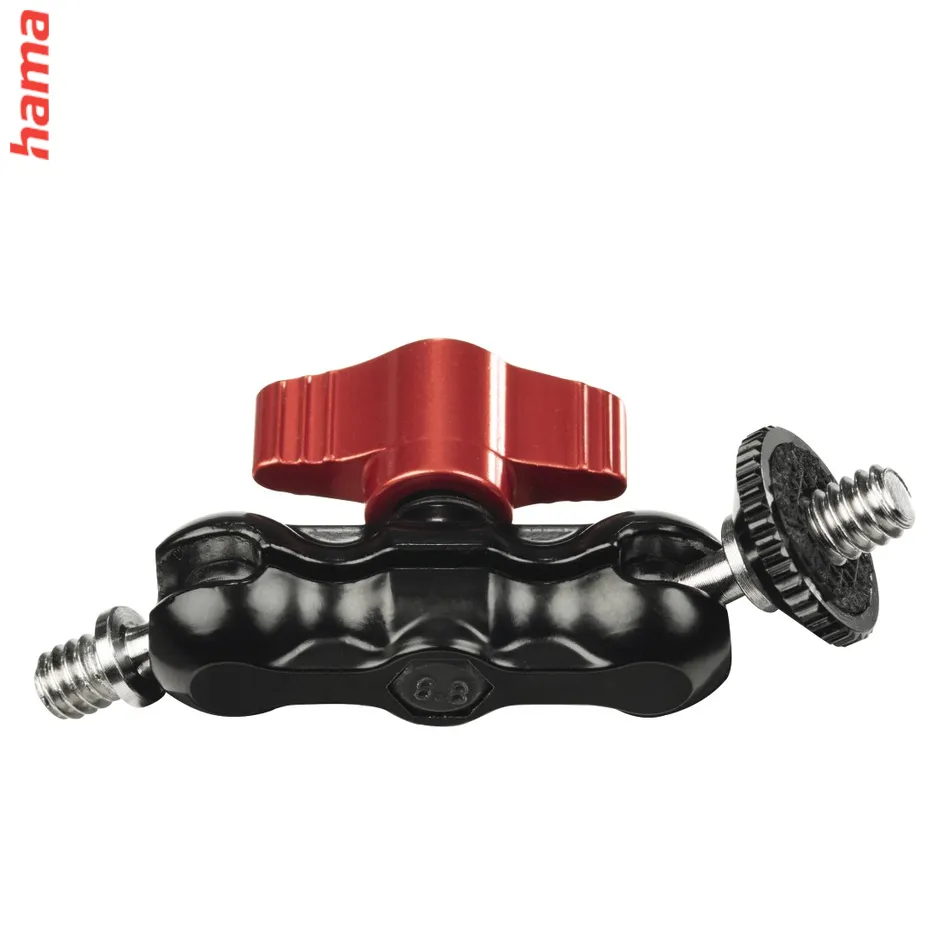 Hama Twin Ball 72, rameno s 2 guľovými kĺbmi pre kruhové LED svetlá, 2x 1,4