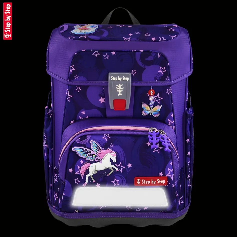 Školská aktovka Step by Step CLOUD, Pegasus Liv - 5-dielny set, AGR certifikát