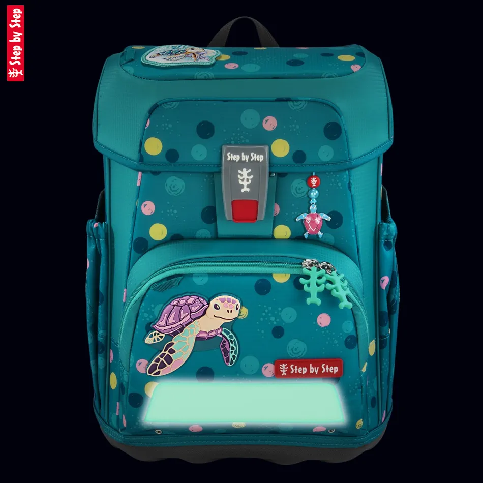 Školská aktovka Step by Step CLOUD, Turtle Josie - 5-dielny set, AGR certifikát