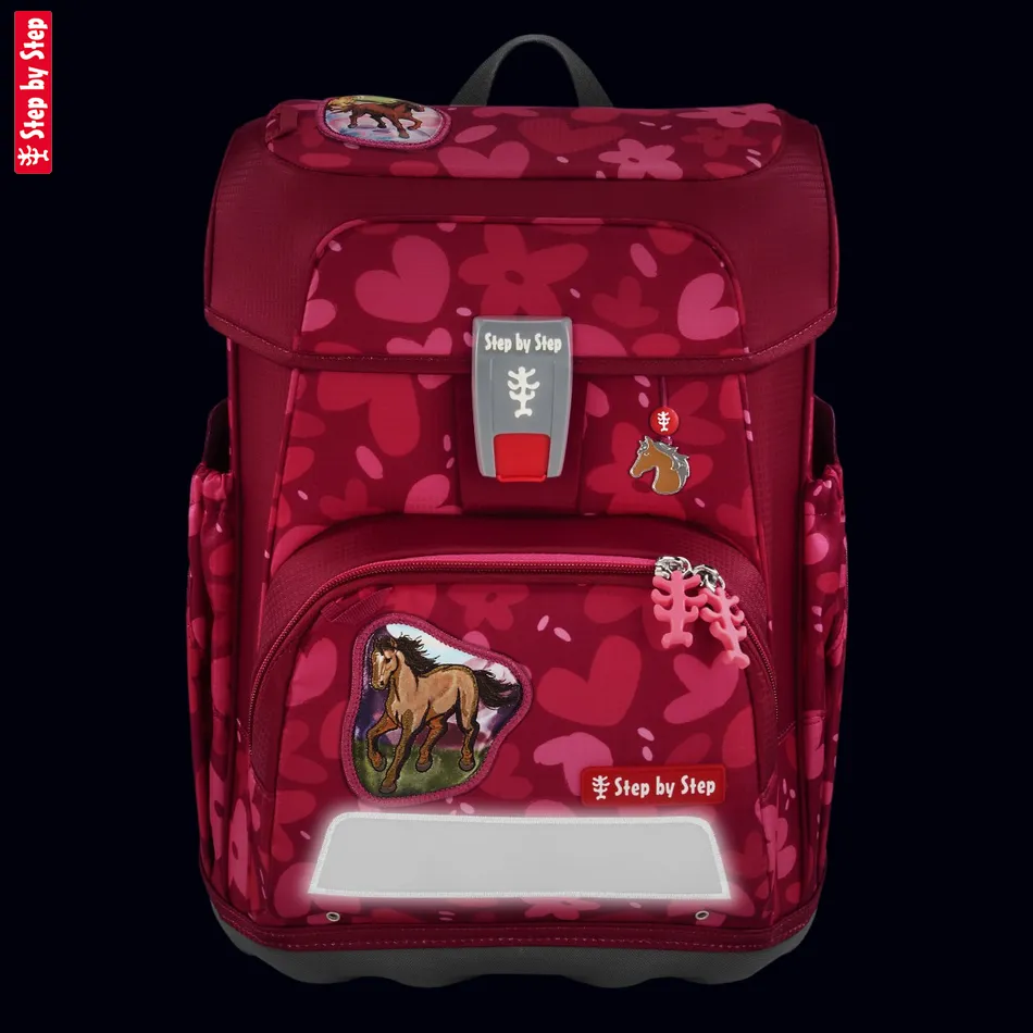 Školská aktovka Step by Step CLOUD, Wild Horse Nora - 5-dielny set, AGR certifikát