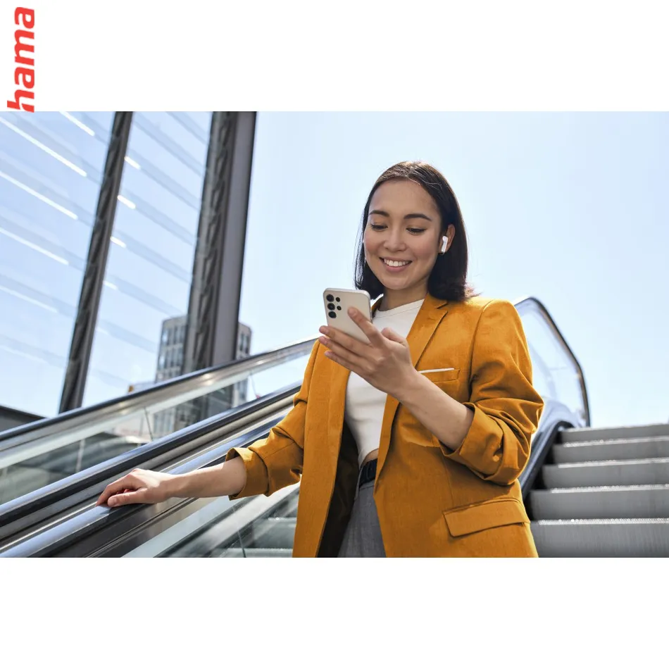 Hama Bluetooth slúchadlá Passion Clear II, štuple, ANC/ENC, aplikácia, biele