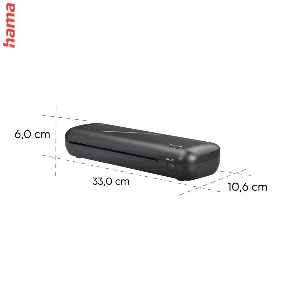 Hama Basic, laminátor DIN A4, laminovanie za tepla, pre fólie 80-125 µ