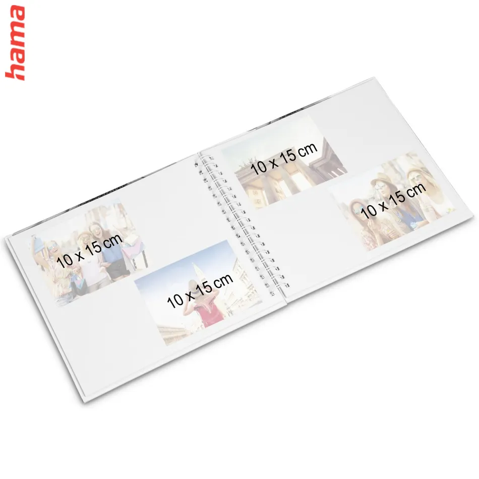 Fotoalbum špirálový FINE ART 28x24 cm, 100 foto, biela, biele listy