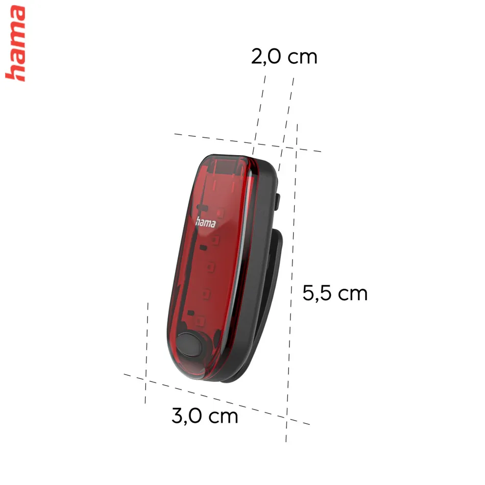 Hama blikačka SL-C, nabíjateľná, 3 svetelné režimy + SOS, USB-C kábel