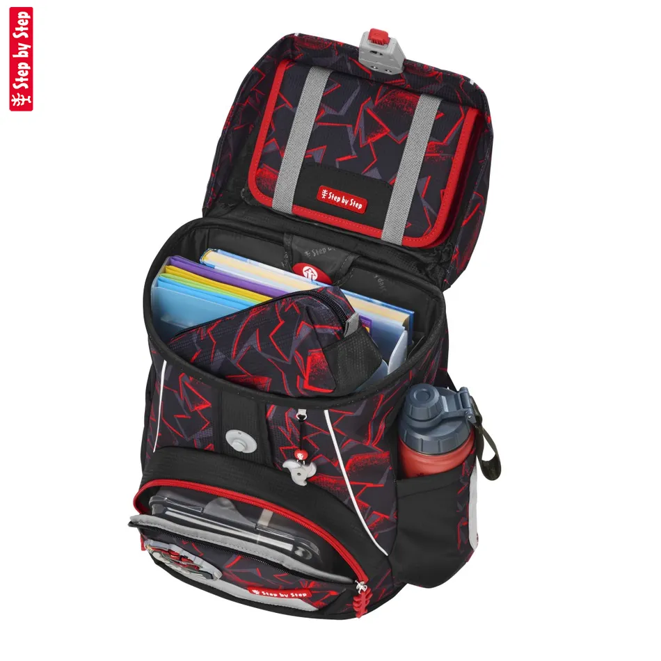 Step by Step školská taška FIT Ninja Yuma – 5-dielny set s AGR certifikátom