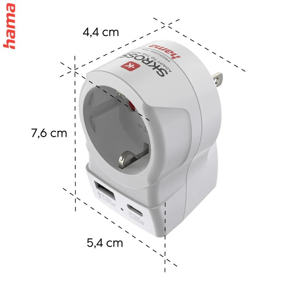Hama Travel Adapter, 