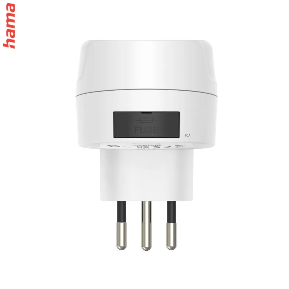 Hama Cestovný adaptér typ J/L/N, 3‑pólový, Švajčiarsko/Taliansko/Brazília