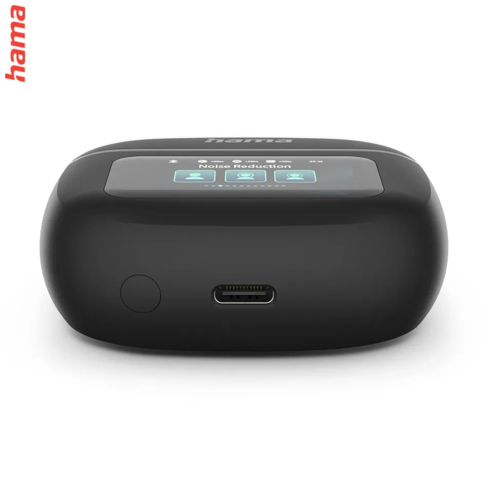 Hama Bluetooth® slúchadlá Spirit Touch, štuple, ANC/ENC, displej, čierne