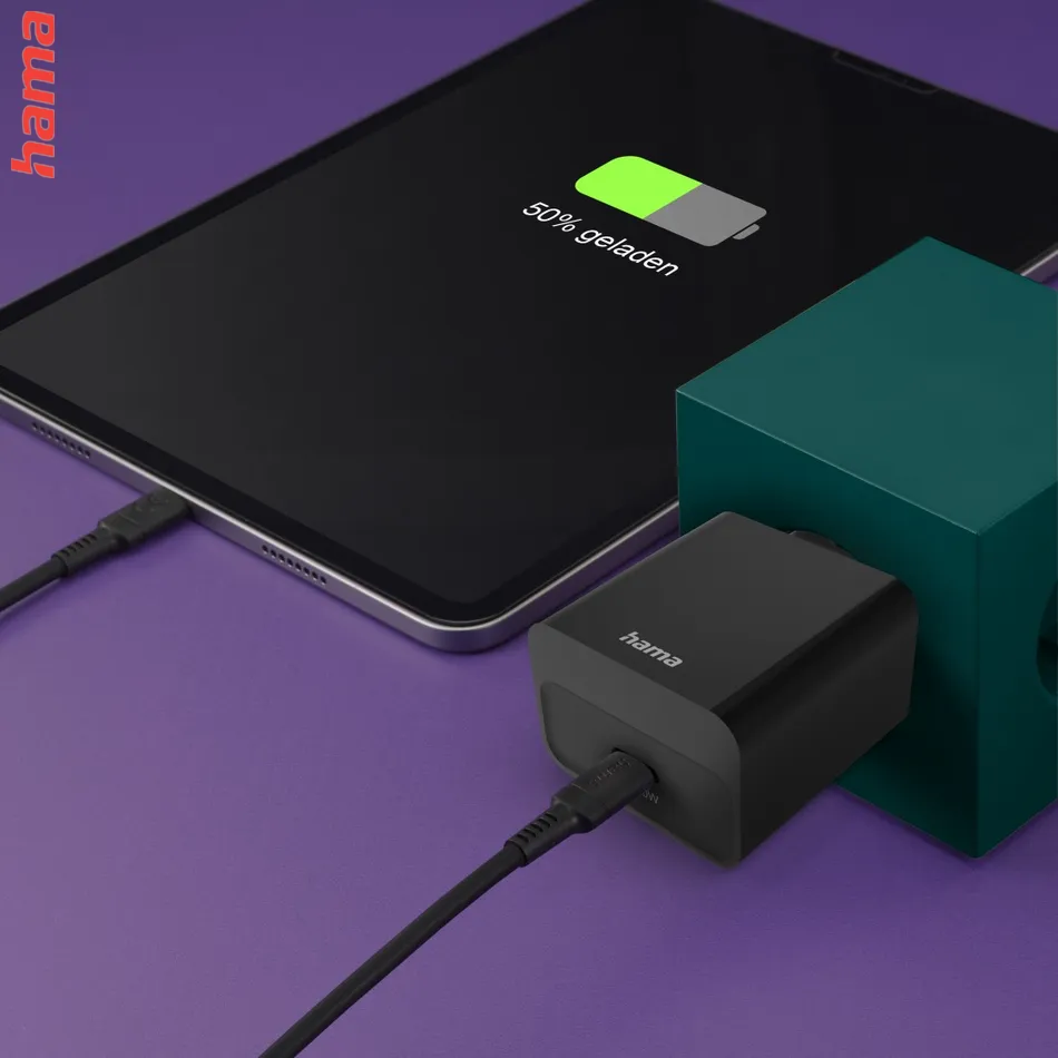 Hama rýchla USB nabíjačka USB-C PD 20 W, čierna