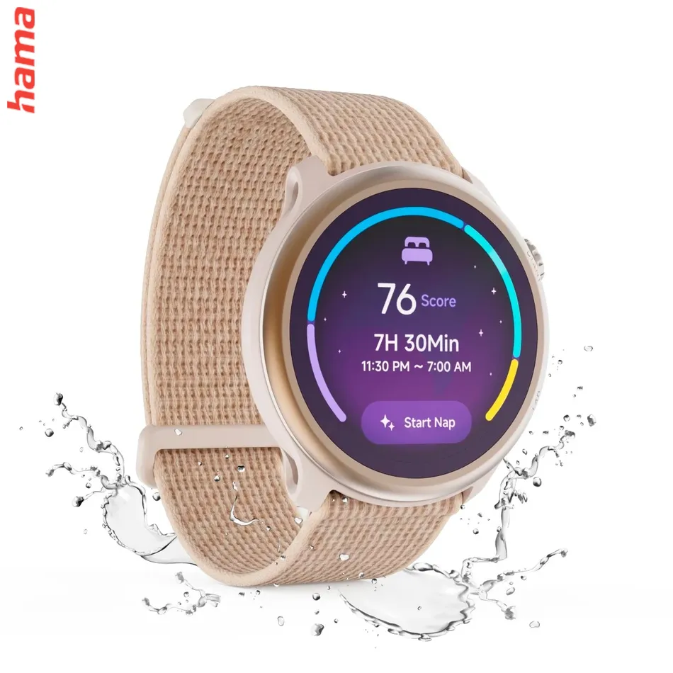 Smart hodinky 9050, bežecké, GPS, offline mapy, 45 mm, 5 ATM, béžové