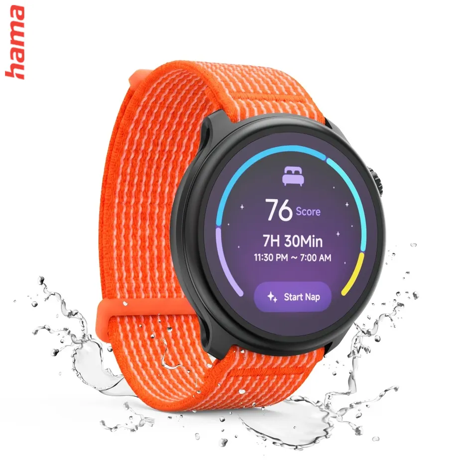 Smart hodinky 9050, bežecké, GPS, offline mapy, 45 mm, 5 ATM, oranžové