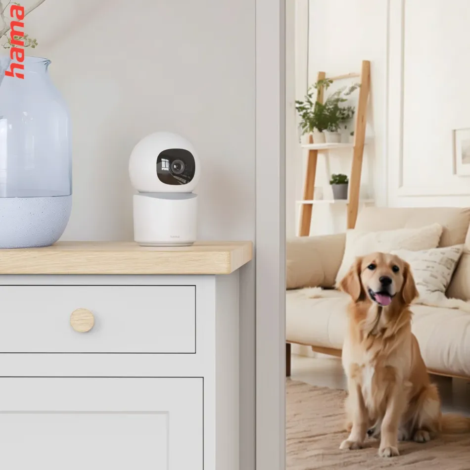 Hama Smart domáca WiFi kamera, otočná, nočné videnie, Full HD