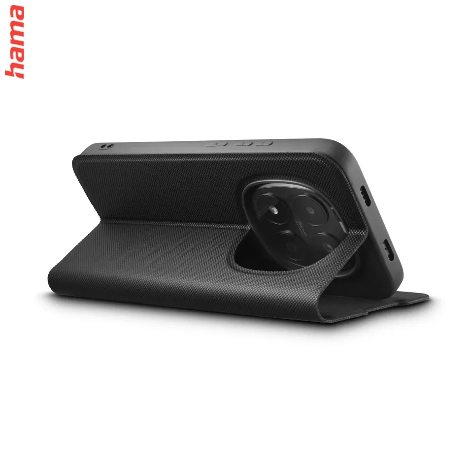 Hama Xiaomi Redmi Note 15 Pro 5G obal, čierne knižkové puzdro, Daily Protect
