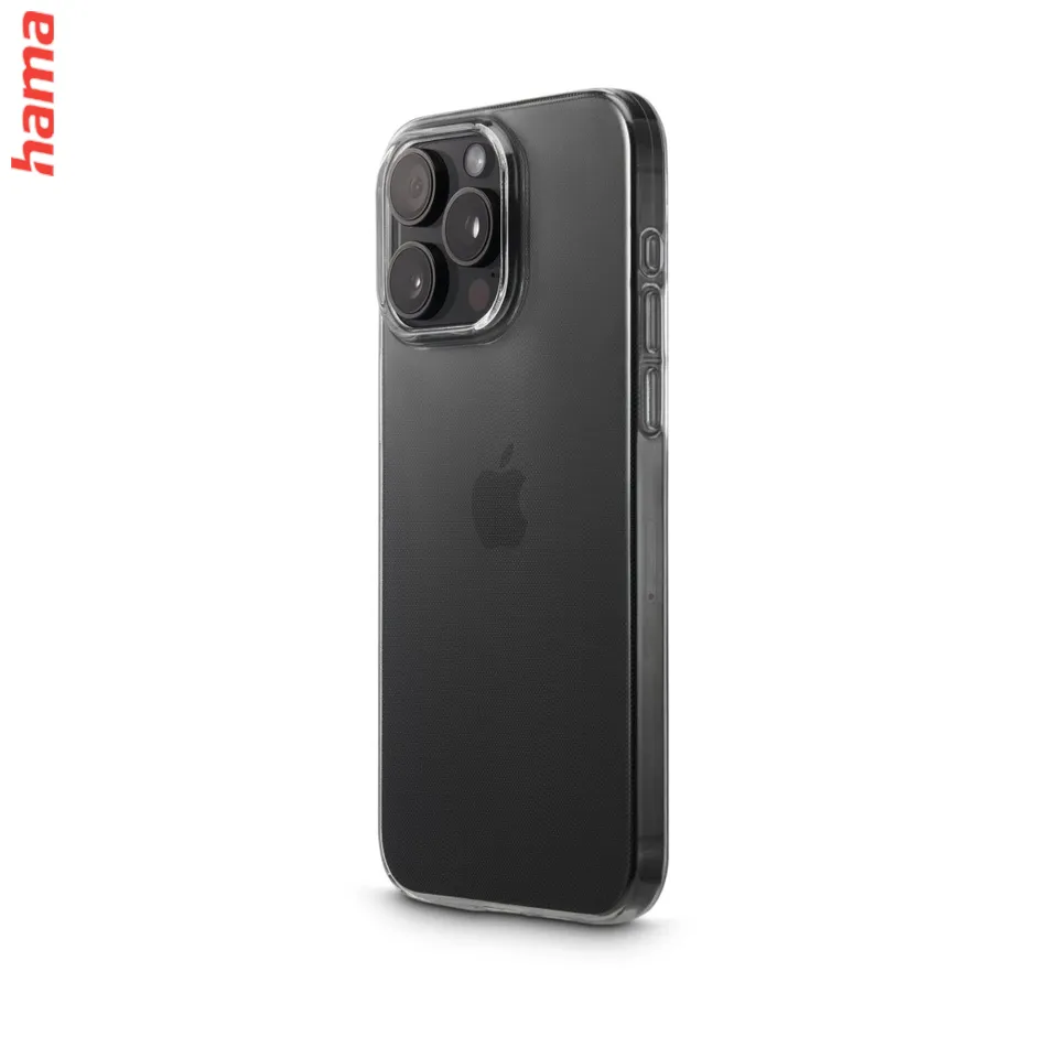 Hama priehľadný kryt na iPhone 15 Pro, Always Clear, z Nemecka