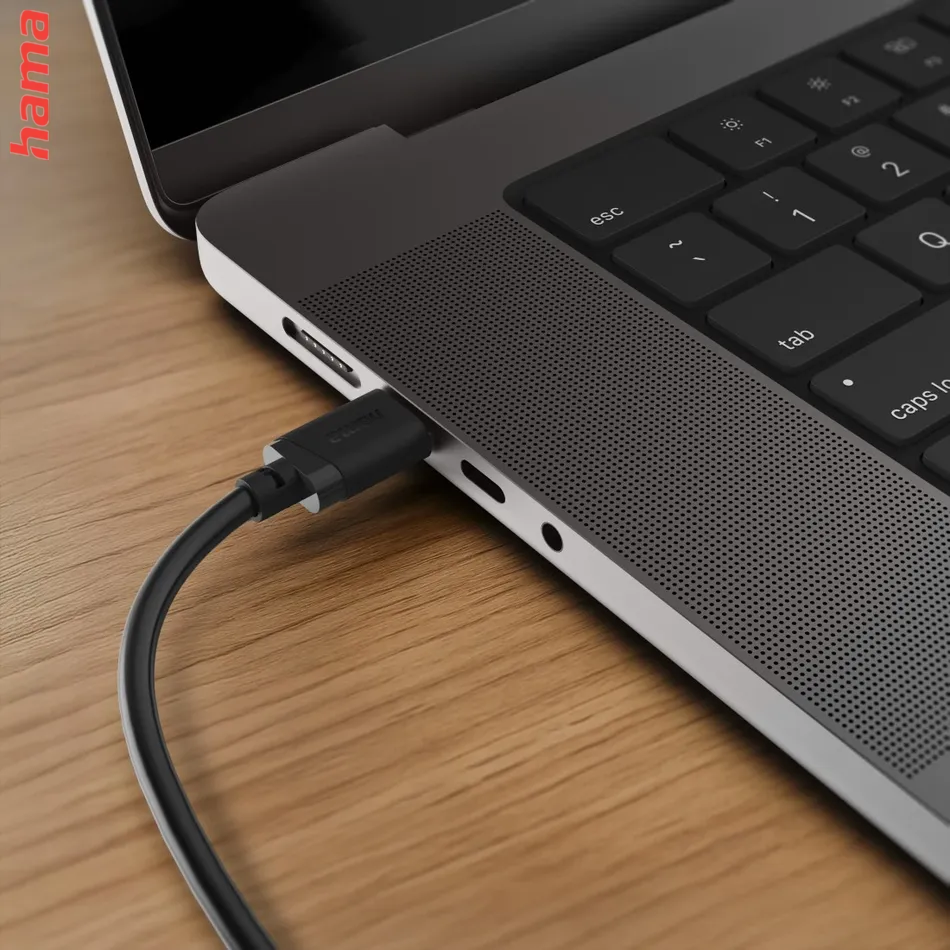 Hama USB kábel C, USB-A na USB-C, 1 m, čierny
