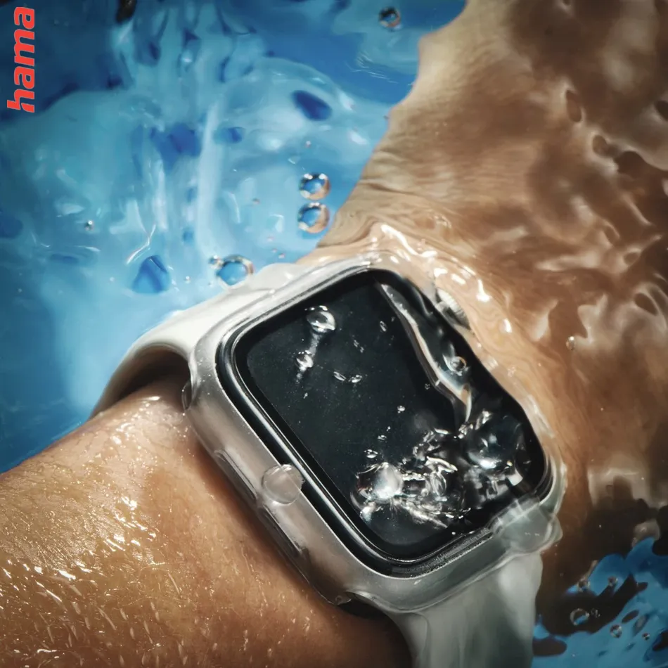 Hama ochranné puzdro na Apple Watch 10, 42 mm, priehľadné