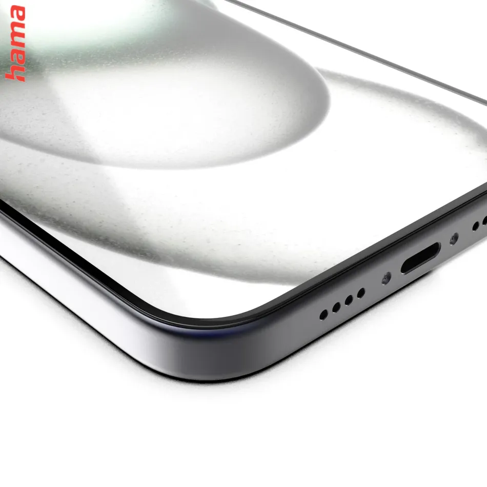 Hama ochranné sklo na iPhone 16 Pro, Extreme Protect, D3O, 10H, čierny rám