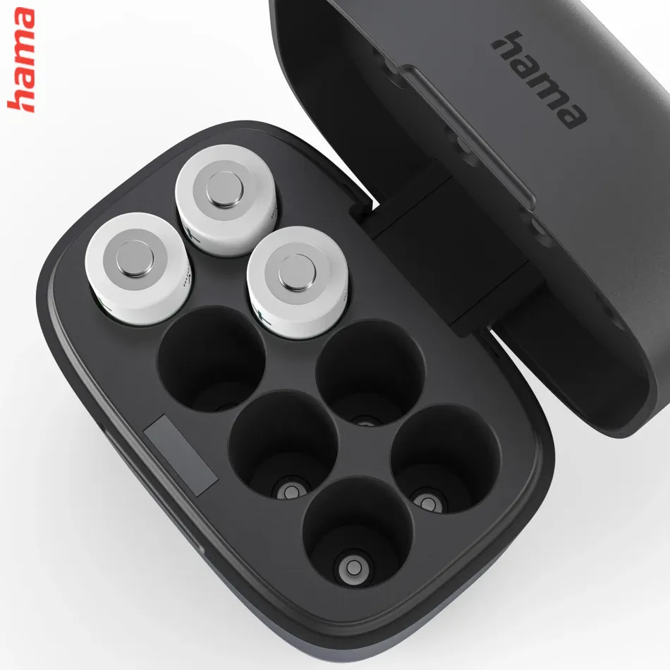 Hama nabíjačka na batérie AA, 8 akumulátorov Li-Ion, 2000 mAh, USB-C
