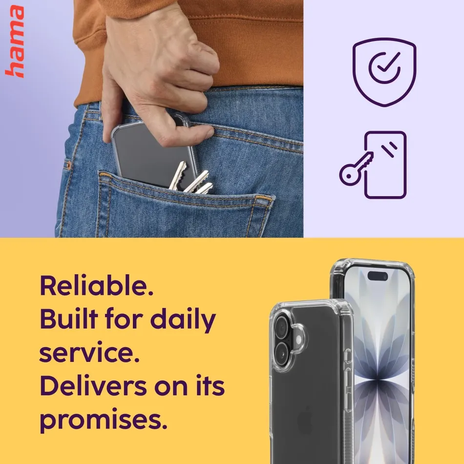 Hama Puzdro na mobil Extreme Protect pre iPhone 17, priehľadné