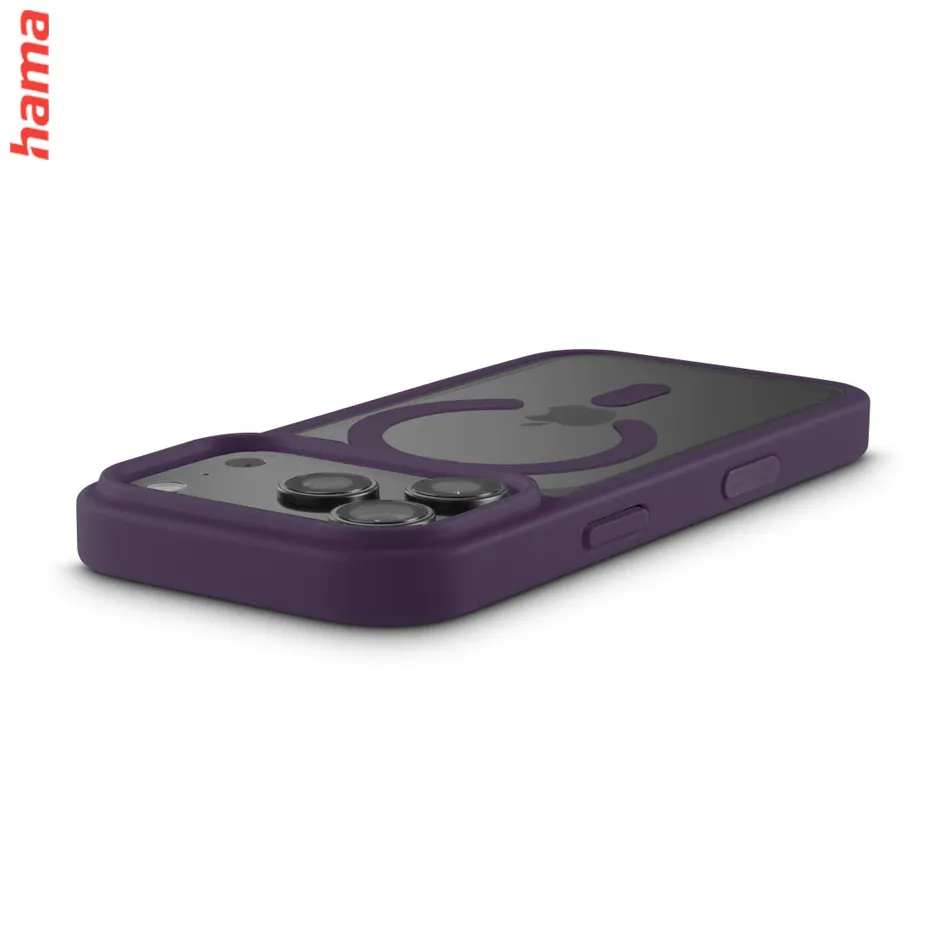 Hama Kryt na iPhone 17 Pro/18 Pro Frame Protect, tmavočervený rám