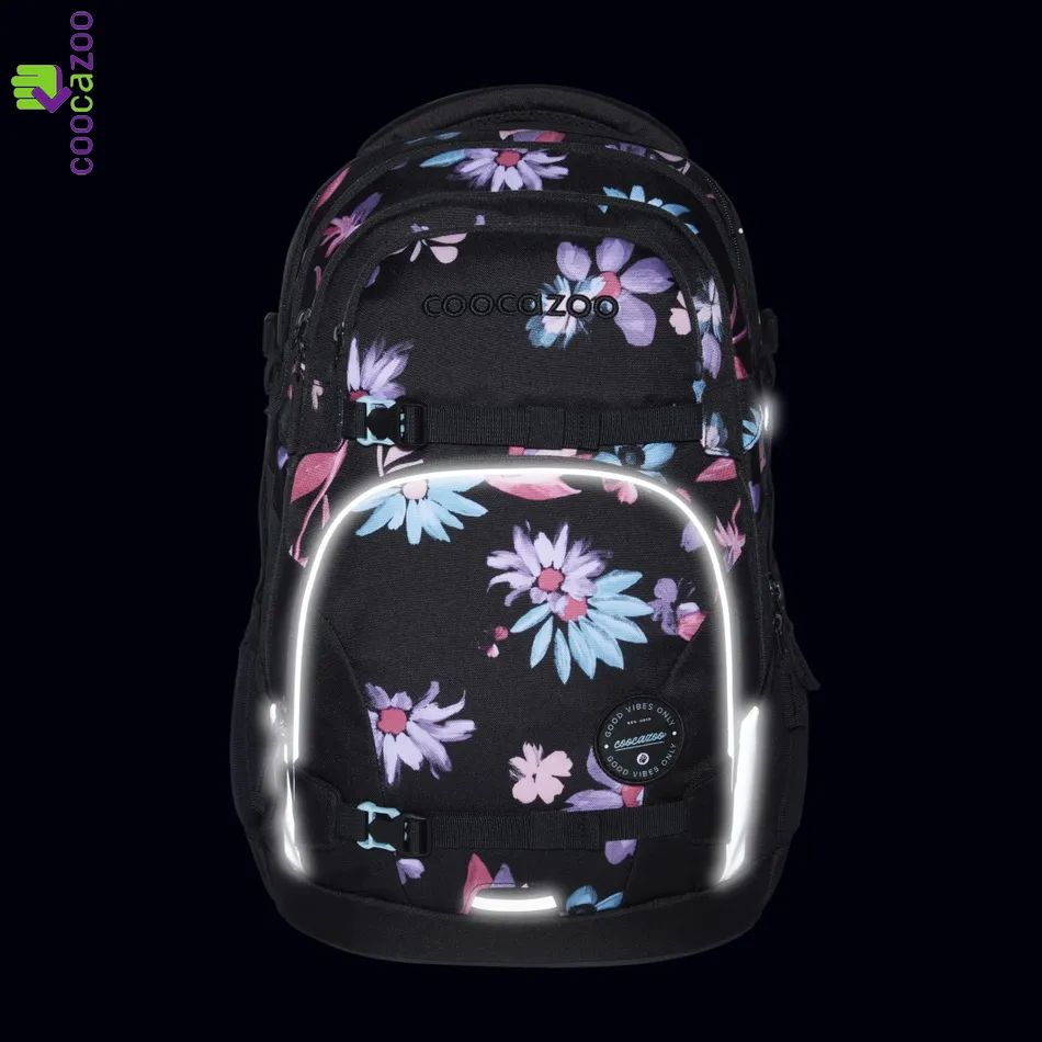 Školní batoh coocazoo PORTER, Floral Artnight, certifikát AGR