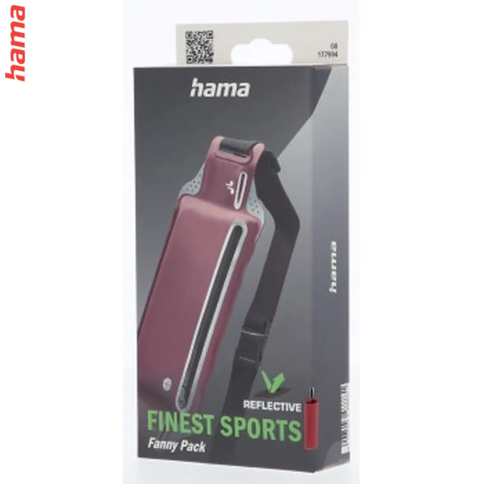Hama Finest Sports, športová bedrová taštička na mobil, ružová  