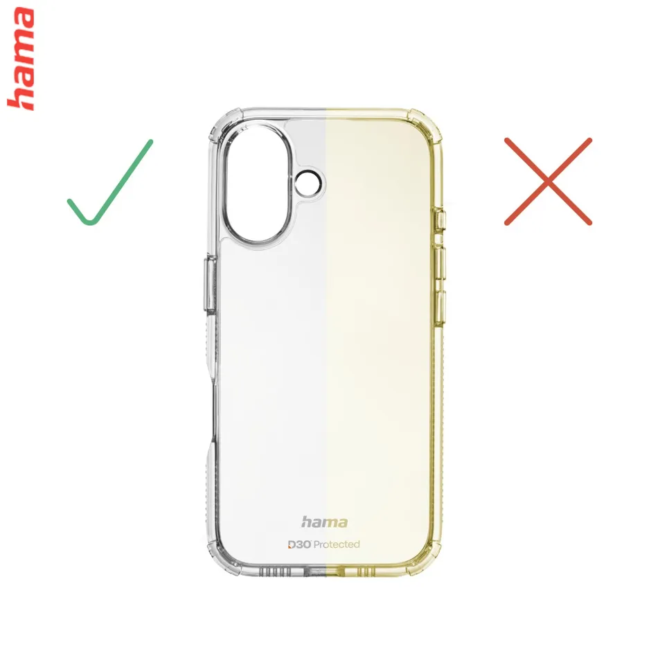 Hama Extreme Protect, kryt pre Apple iPhone 16e, materiál D3O®, nezažltne, priehľadný  