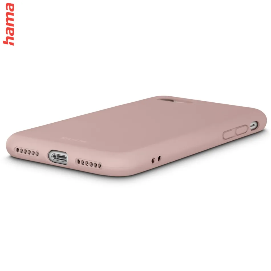 Hama Fantastic Feel, kryt pre Apple iPhone 7/8/SE 2020/SE 2022, hebký povrch, farba nude  