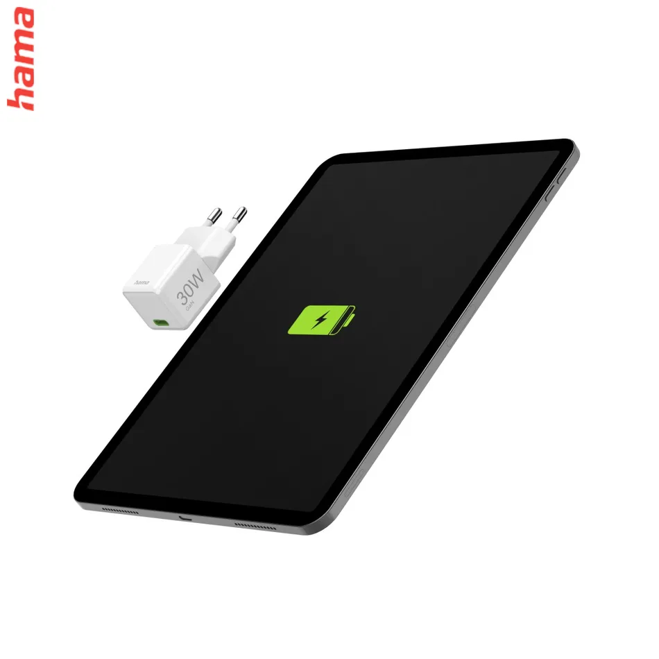 Hama rýchla USB nabíjačka, USB-C PD/QC 30 W, super-mini  
