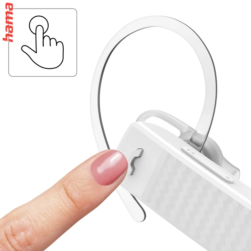 Hama MyVoice Essential, Bluetooth Headset mono, pre 2 zariadenia, hlasový asistent (Siri, Google)