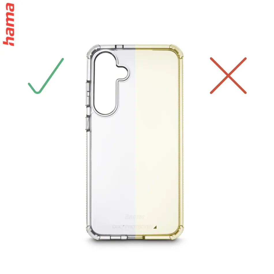 Hama Extreme Protect, kryt pre Samsung Galaxy S24 FE, D3O®, nezažltne, priehľadný