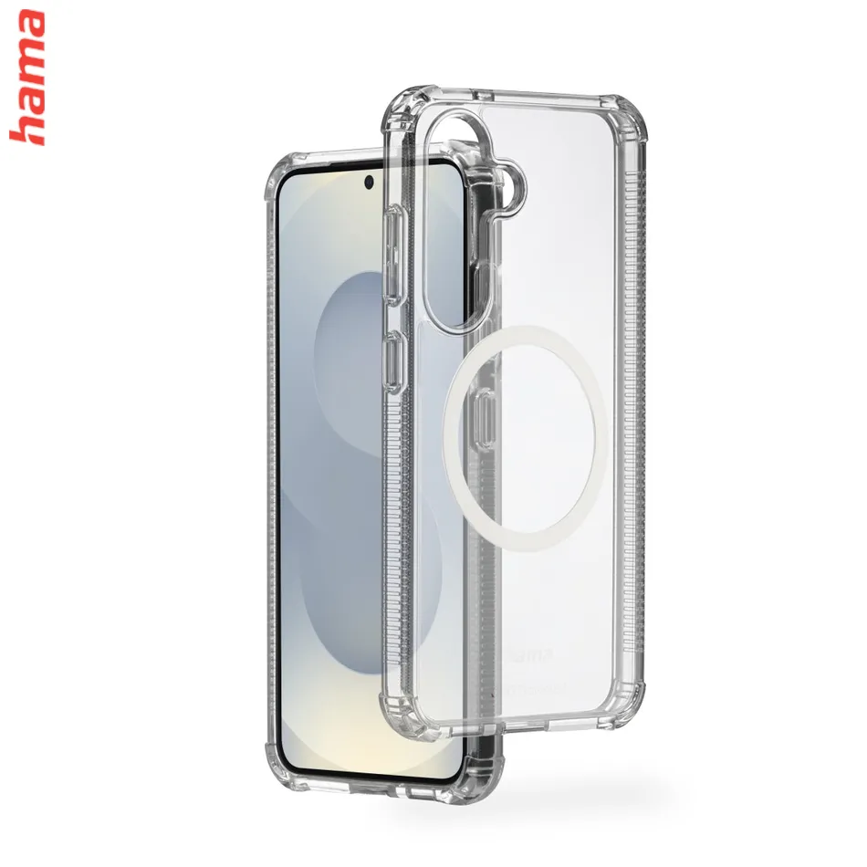 Hama Extreme Protect, kryt pre Samsung Galaxy S25+, magnetický, D3O®, nezažltne, priehľadný
