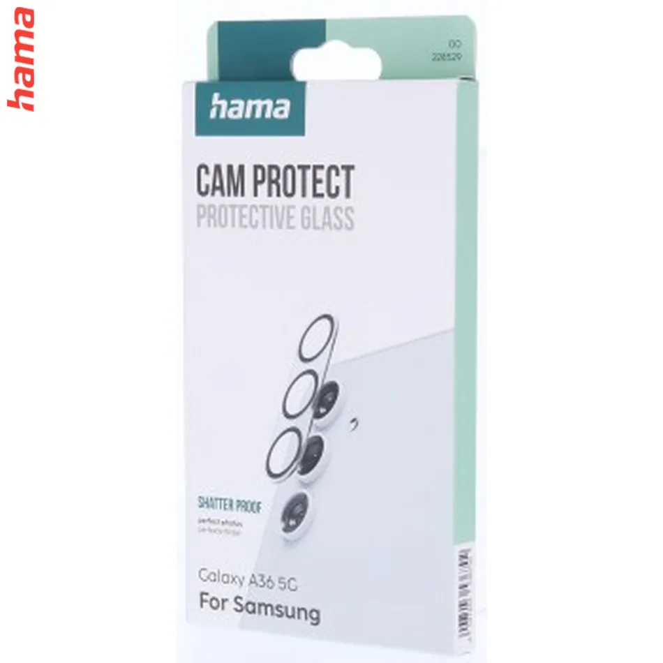 Hama Cam Protect, ochranné sklo fotoaparátu pre Samsung Galaxy A36 5G, priehľadné
