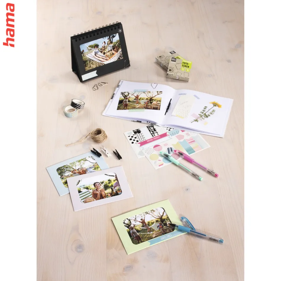 Hama kreatívny set - špirálový album + 3 hárky nálepiek (denník DIY)