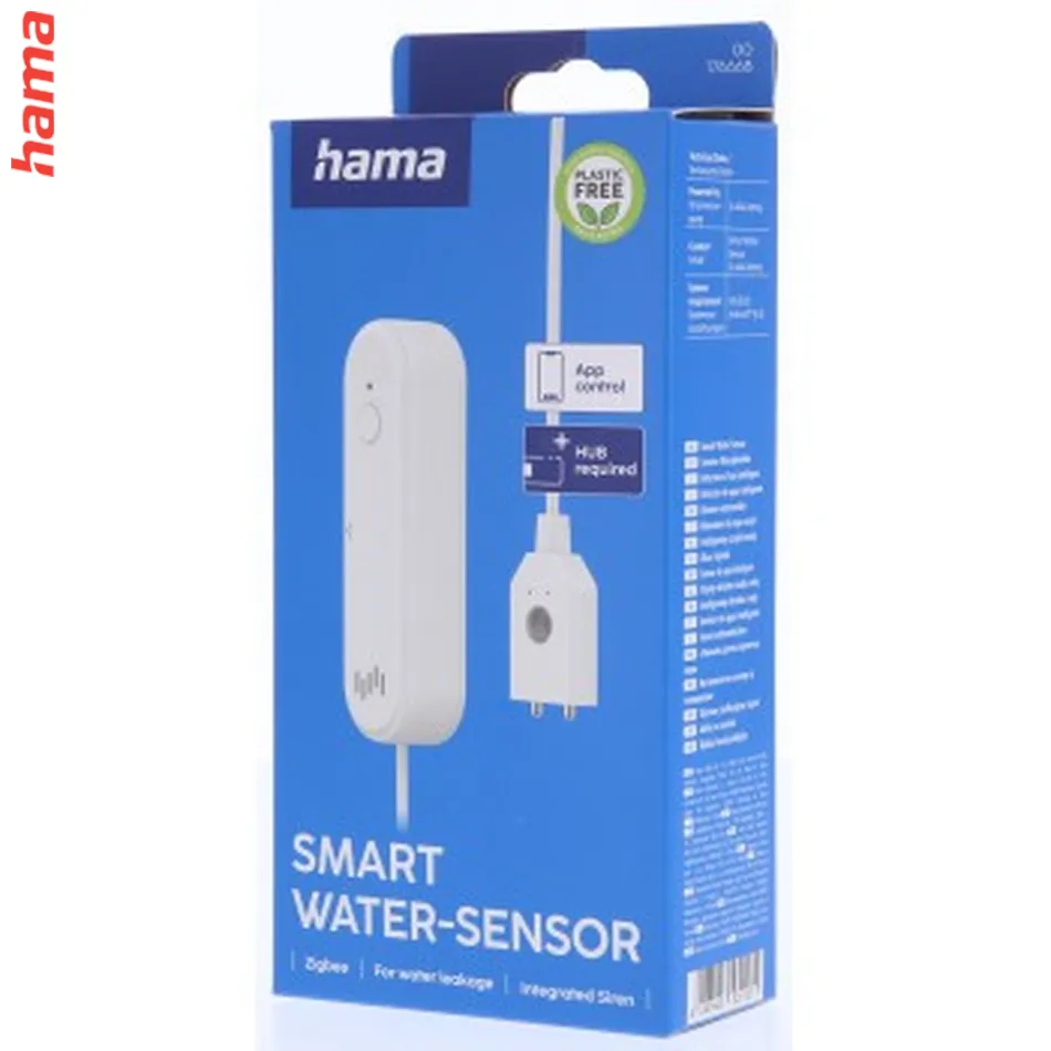 Hama SMART detektor úniku vody, Zigbee, siréna 80 dB