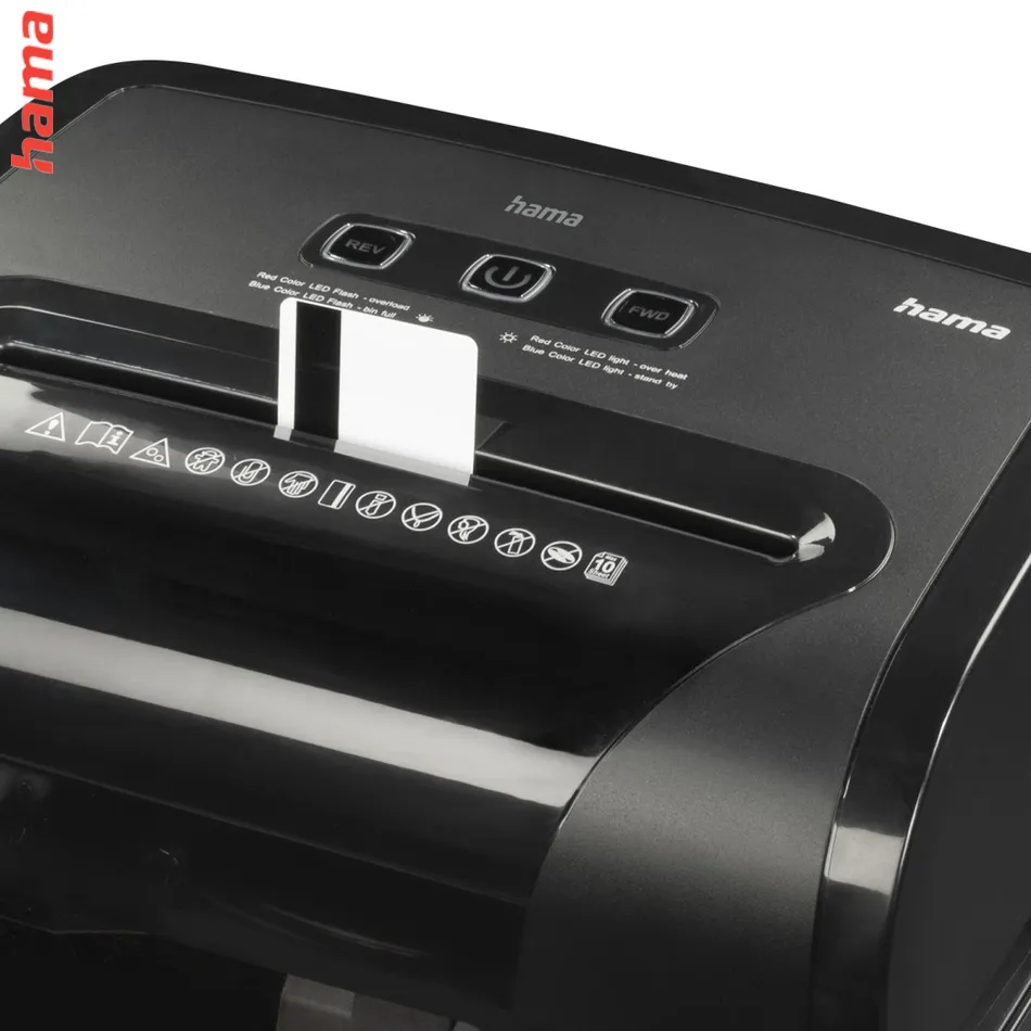Hama Prime M100, skartovačka, micro rez, 10 listov, bezpečnostná úroveň P5 T5 E4