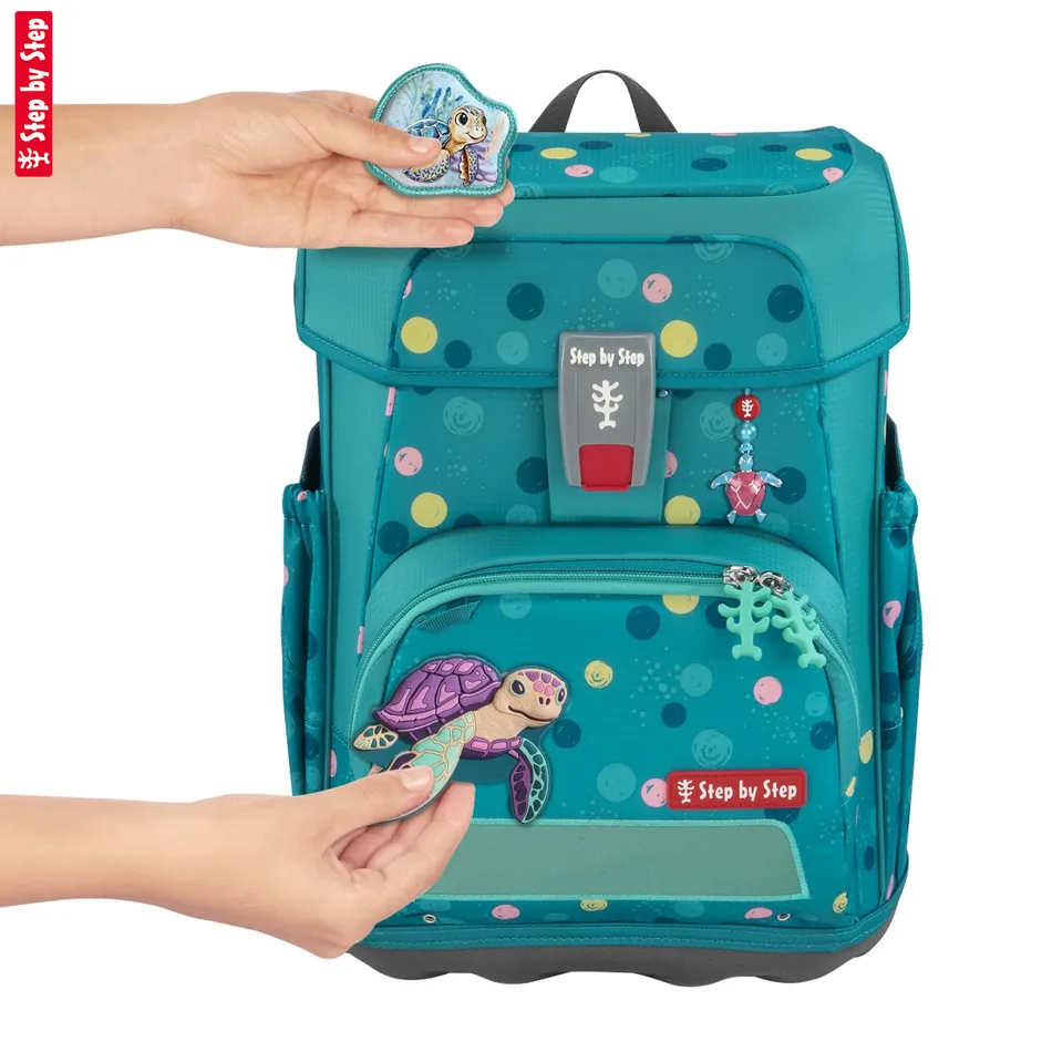 Školská aktovka Step by Step CLOUD, Turtle Josie - 5-dielny set, AGR certifikát