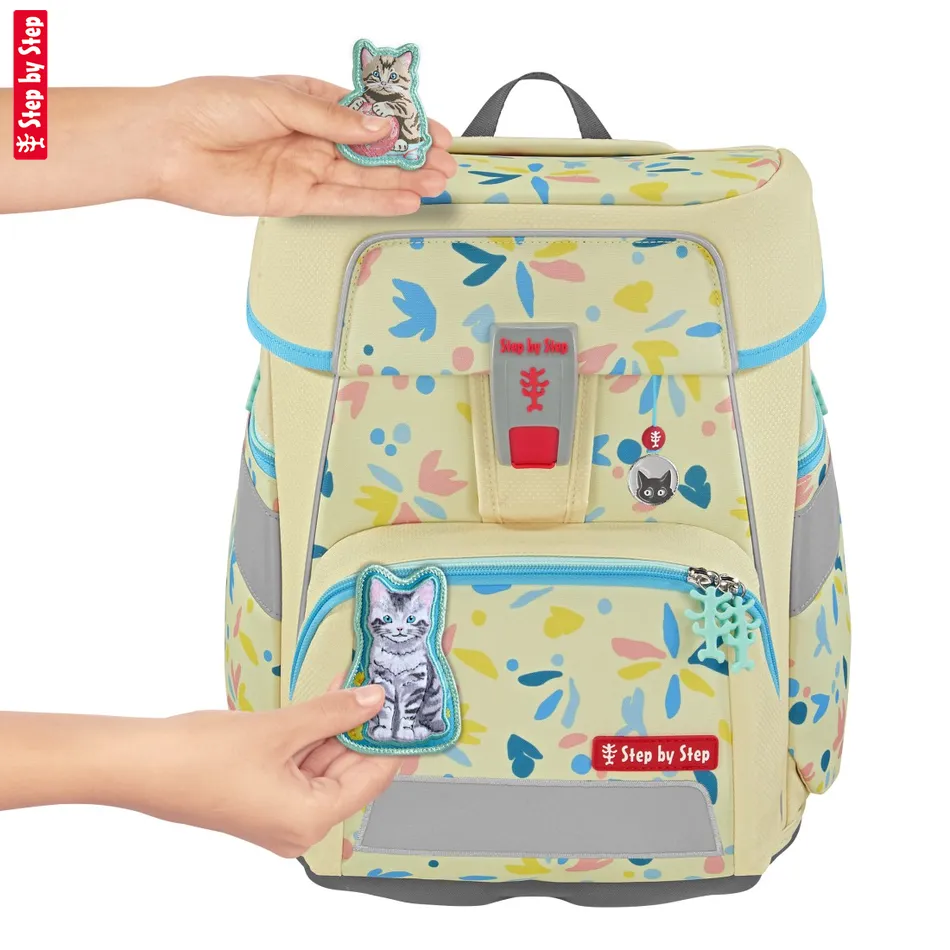 Školská aktovka-taška Step by Step SPACE, Cat Lilly - 5-dielny set, AGR certifikát