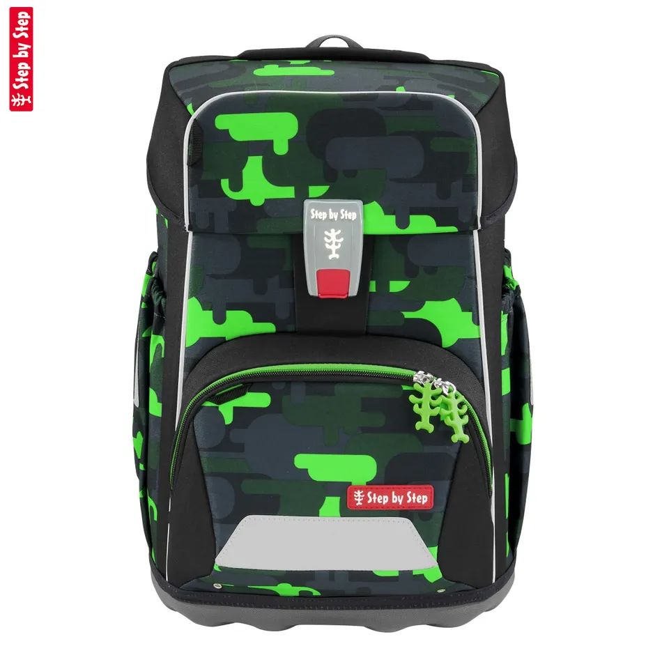 Školská aktovka-taška Step by Step GIANT, Black Cat Chiko - 5-dielny set, AGR certifikát