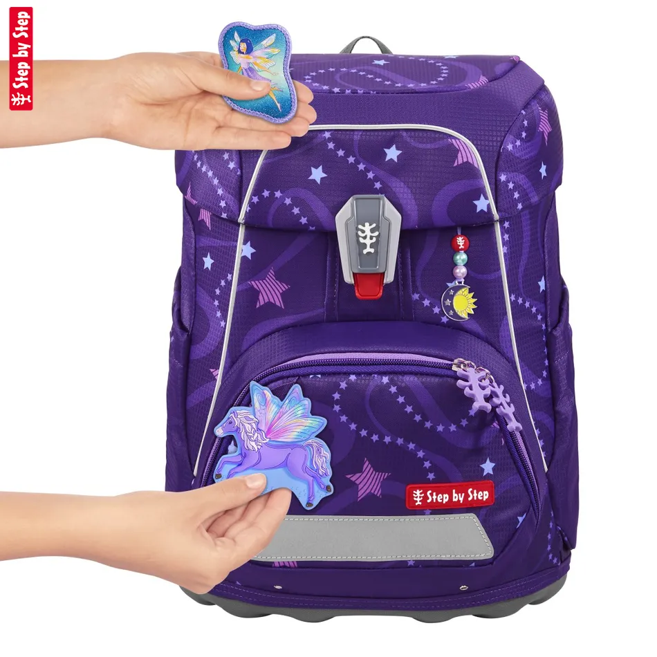 Školská aktovka Step by Step FIT, Pegasus Emily - 5-dielny set, AGR certifikát