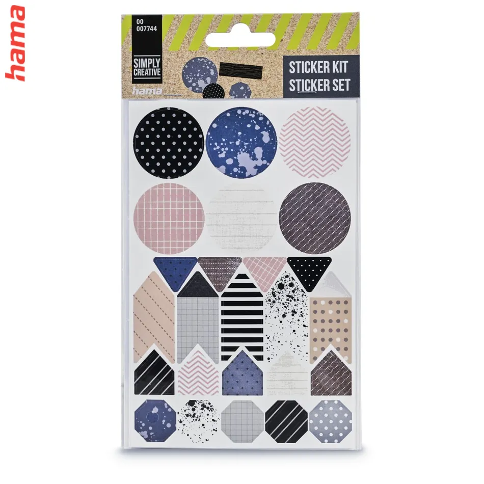 Scrapbook Hama samolepky pre kreatívnu tvorbu 6 hárkov